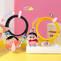Cute Crayon Shin-Chan Anime Iphone Charger Case Cartoon Creative Data Cable Protective Case for Iphone 20W Charger Girl Toy Gift