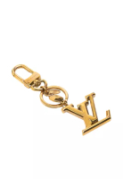 Louis Vuitton 二手路易威登鍍金LV Facettes包飾和鑰匙扣