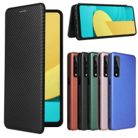 For Asus ROG Phone 7 6.78inch Carbon Fiber Skin Leather Case Business Book Flip Cover For Asus ROG 7 Rog7 Ultimate Phone Bags