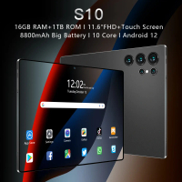 【 Hancdon 】 S10 แท็บเล็ต 16GB+1.0TB 11.6-inch 5G สัญญาณ 8800mAh แบตเตอรี่มีอายุการใช้งานที่ยาวนาน