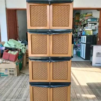 Lemari Napolly CRS X 48 Jati Kunci / Lemari Plastik Napolly Coklat Jati