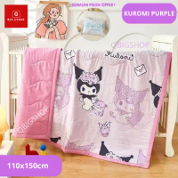 Selimut Anak Cotton Washed 110x150cm Motif Sanrio Dsney Kuromi Mickey Cinnamoroll Lotso Bahan Katun 