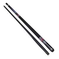 Red 8006 Billiard Cue 1/2 Split Black Technology Mid-Head Billiard Cue Private Cue Big Head Cue Chin