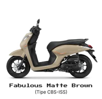 Honda New Genio CBS ISS Sepeda Motor [OTR JABODETABEK] Fabulous Matte Brown Depok