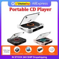 Portable CD Player LCD Screen Bluetooth-Compatible CD Player A-B Repeat Personal CD Player USB AUX Playback Memory Function