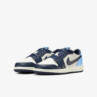 【NIKE 耐吉】休閒鞋 Air Jordan 1 Low OG GS 大童 女鞋 Obsidian UNC 深藍(CZ0858-400)