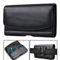 Anti-theft Flip Phone Pouch For Poco M5S F4 X4 GT M4 Pro Leather Wallet Case For Poco C40 C31 F3 M3 M4 Pro X3 NFC Belt Waist Bag