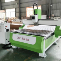 Single Head Wood Carving Cutting CNC Router Machine with Servo Driving DSP Ncstudio Controller