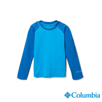 Columbia 哥倫比亞 兒童-UPF50快排長袖上衣-藍色  UAY00170BL / S23