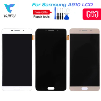 AMOLED A9 lcd Display for SAMSUNG Galaxy A9 pro LCD Screen Touch Digitizer 2016 A9 Pro A910 A9100 Display Replacement