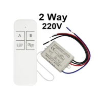 QIACHIP Wireless Remote Control Light Switch 220V Receiver Transmitter ON/OFF Digital 1/2/3 Way Wall Remote Control Switch Lamp