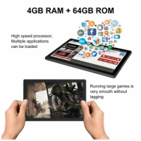 4GB RAM 64GB ROM 8 INCH 64Bits Tablet 1920*1200FHD Windows 10 Quad Core Intel Z8350 CPU Support OTG Adapter Dual Camera