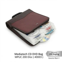 Mediatech MPUC-200 40003 CD DVD Bag - Coklat [200 Discs] Coklat