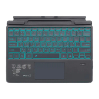 【IS】SF-2089D Surface Pro 8/9/X 七彩背光輕薄藍芽鍵盤(繁體注音/台灣雙認證/帶筆槽/多角度/攜帶方便)