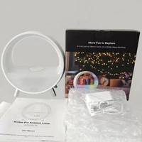 塗鴉智慧LED音樂日出喚醒燈氛圍燈床頭燈RGB炫彩燈音響伴睡夜燈