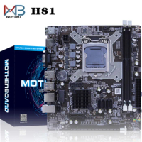 H81 Motherboard LGA 1150 Socket For Desktop Intel LGA1150 I3 I5 I7 Xeon CPU DDR3 Memory VGA Computer Mainboard Placa mae
