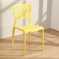 LOGIS邏爵- 創意鏤空塑膠餐椅 工作椅 休閒椅 書桌椅 北歐風