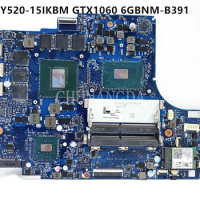 FOR Lenovo Legion laptop motherboard y520-15ikbm, by520 – nm-b391, with i7-7700hq gtx1060 processor, 6 GB