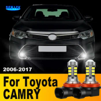 2Pcs LED Lamp Car Front Fog Light Accessories For Toyota CAMRY 2006 2007 2008 2009 2010 2011 2012 2013 2014 2015 2016 2017