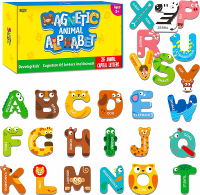 Large Size Magnetic Letters Cute Animal Alphabet ABC Magnets for Fridge Colorful Uppercase Animals T