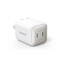 【綠聯】45W 雙USB-C GaN氮化鎵 快充充電器/充電頭(PD3.0/PPS/QC4/美國納微晶片)