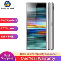 Sony Xperia 10 I3113 I4113 4G LTE Mobile Phone 6.0'' XA3 3GB RAM 64GB ROM 13MP+5MP Camera CellPhone Octa Core Android SmartPhone