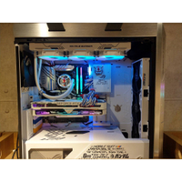 華碩聯名鋼彈I7 10700F電競主機 RTX 3080 ROG水冷 鋼彈機殼 電競鍵盤 27吋營幕 電競耳機 大全套