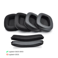 Defean Replacement Repair Parts Suit ear pads headband for Logitech G933 G633 633 933 Artemis headphones