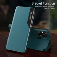 Redmy Note12 Pro 5G case pu leather smart view window flip cover For Xiaomi Redmi Note 12 Pro Plus Pro+ 5G magnetic stand fundas