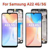 Original A22 For Samsung Galaxy A22 5G LCD A226 Display Touch Screen Digitizer For Samsung A22 4G A225 LCD Assembly Replacement