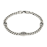 GUCCI 古馳 Interlocking G 純銀手鍊 925純銀
