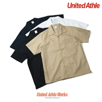 United Athle 1759-01 特殊布不易起皺 古巴領 工作短袖襯衫 (日本授權)