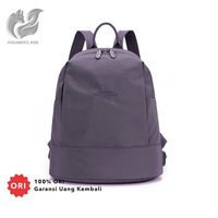FOX 1260 Tas Ransel Wanita Backpack Wanita Remaja Tas Bahan Anti Air Grayish Purple