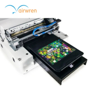 AR-T500 T-shirt Printer with A3 Size Automatic Muticolor DTG Flatbed T-shirt Printing Machine with High Resolution