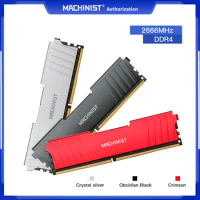 MACHINIST Motherboard Accessories DDR4 8GB 16GB Memory 2133MHz 2666MHz 3200MHz Support Desktop And Server RAM With Heat Sink