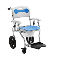 new design save space small size commode seat aluminum adjustable folding aluminum shower chair with wheel