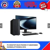 PC DESKTOP ASUS P500MV I5 13420H|8GB 512GB|21,5"FHD|W11+OHS