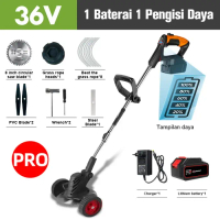 Mesin Potong Rumput IRONHOOF 48V Baterai Mesin Pemotong Rumput Listrik - 36V 1 Baterai