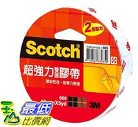 [COSCO代購4] W127013 3M Scotch 超強力雙面棉紙膠帶組 #669 12公釐 X 5碼 X 24入