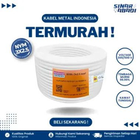 Kabel Metal NYM 3 x 2.5MM Putih 1 Roll 100 Meter