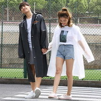 買一送一 旅行磨砂透明長款雨衣女成人韓國時尚男戶外單人徒步抖音網紅雨披  居家物語