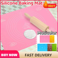 Silicone Baking Mat Kneading Dough Mat Pizza Cake Sheet Liner Kitchen Cooking Grill Gadgets Bakeware Table Mats Pad Pastry Tools