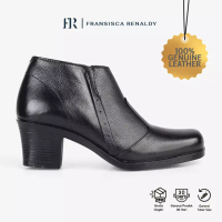 Fransisca Renaldy Sepatu Boots Ankle L.Vania 02 Black - Fransisca Renaldy