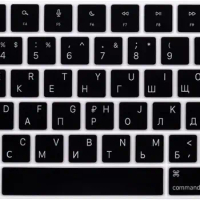 for Mac Air 15.3 inch 2023 MacBook Air 13.6 &amp; MacBook Pro 14 &amp; 16 inch M2 M1 Pro/Max Russian language Silicone Keyboard Cover