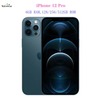 Original Apple iPhone 12 Pro 5G LTE 6.1'' 6GB&amp;128/256/512GB IOS Cellphone A14 Bionic Hexa Core Triple 12MP Mobile Phone