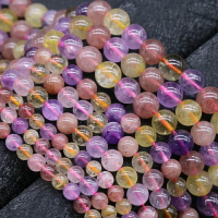 Ultra-heptacrystal 超七水晶圓珠散珠diy手工串珠天然石飾品配件