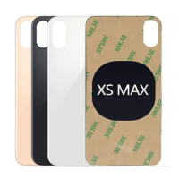 For IPhone Xs Max Big Hole Original Back Battery Glass Cover For IPhone Xs X Battery Door Cover Repl