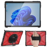 Case For Surface Pro 8 360° Rotating Stand/Hand Strap ShockProof 13 inch Cover for Microsoft Surface Pro 8--6 Colors