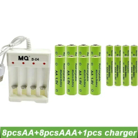 1.5V rechargeable battery AA3800 AAA3000mAh NEW AA Charger alkaline technology for remote control t