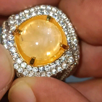 Natural Yellow Star Sapphire Ceylon 9.41Ct No Heat Cempaka Ceylon Yakut Ceylon Srilanka